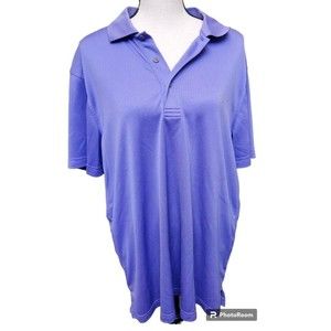 Izod Golf Shirt Purple Size Large Pullover